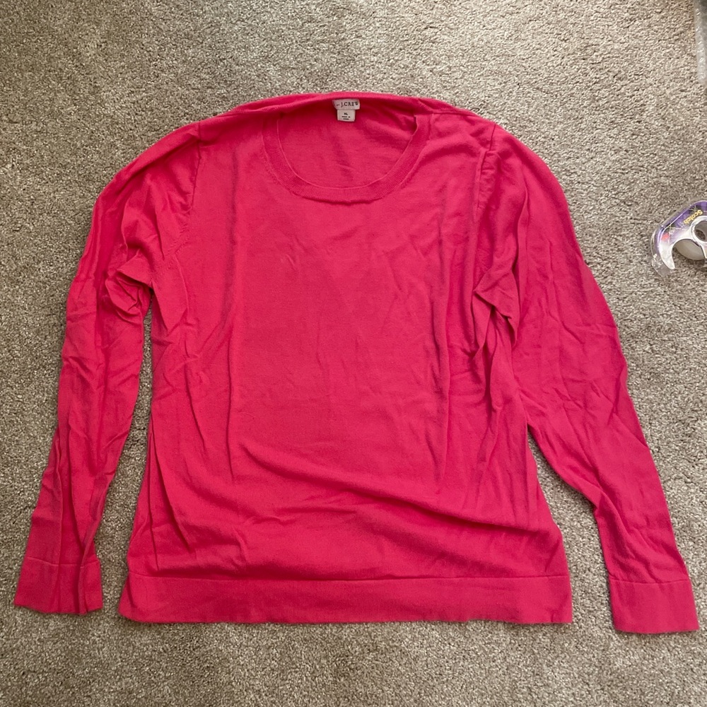 J by J crew pink long sleeve top xl